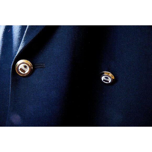 Men's Amherst College Gold Filled Buttons Blazer Double Breasted Enamel Buttons - Picture 4 of 10